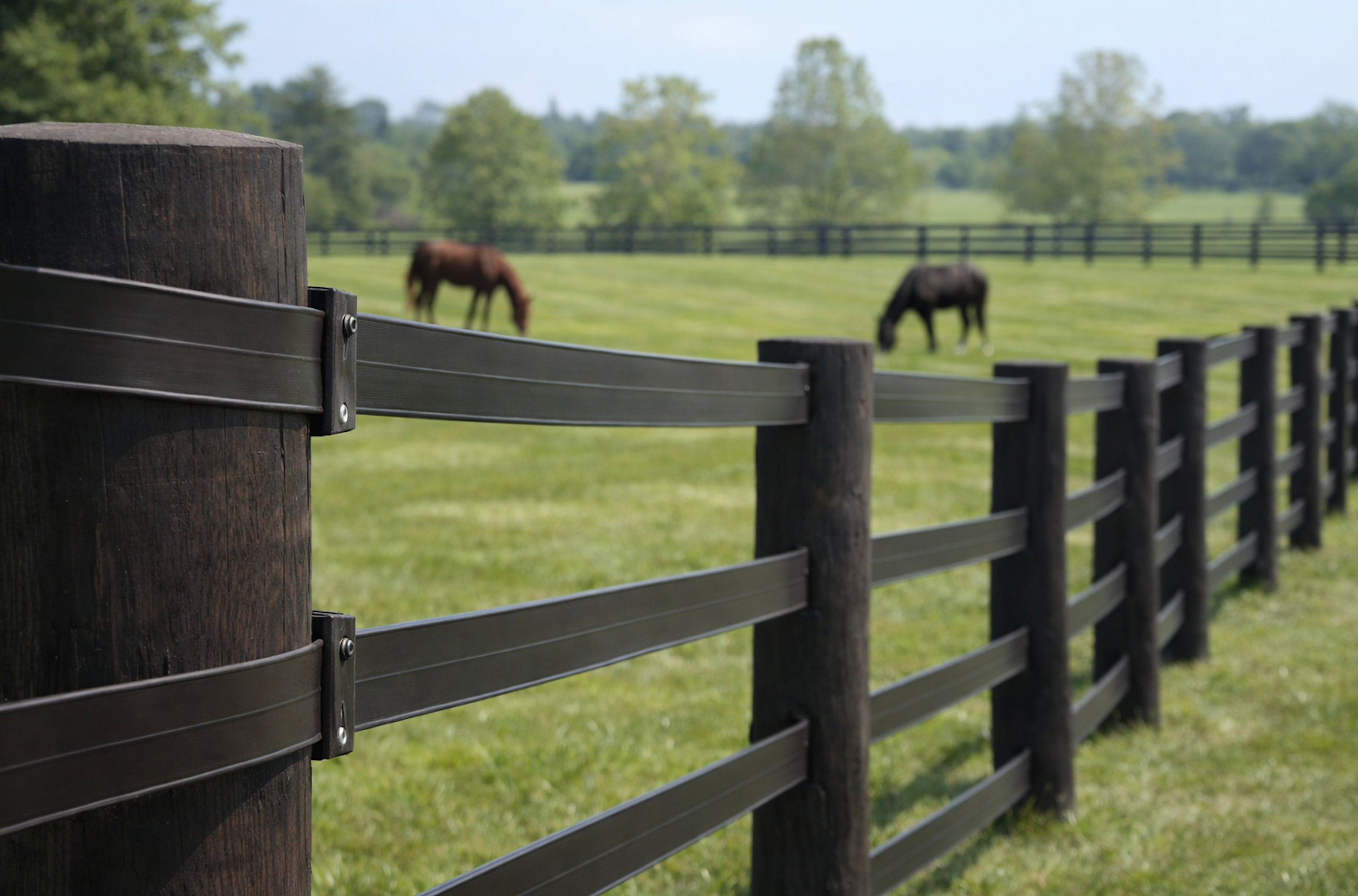 Equine fencing in field